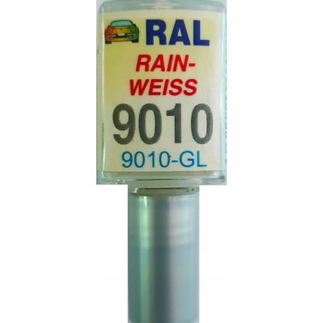 RAL 9010 Blanc brillant, réparation des rayures pour peinture automobile, 10 ml, arasystem (1/5)