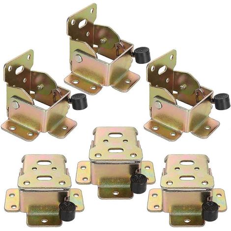 12 charnières autobloquantes, pieds télescopiques à verrouillage en fer à 90 degrés, pliable (1/5)