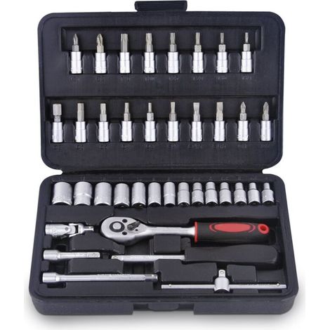 Jeu de clés à douille Stein chrome vanadium 38 pièces (1/2)