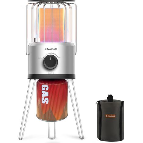 Nano Chauffage à Gaz Portable, 2,34 kW, 2 Niveaux, Chauffage Extérieur 360°, Protection (1/5)
