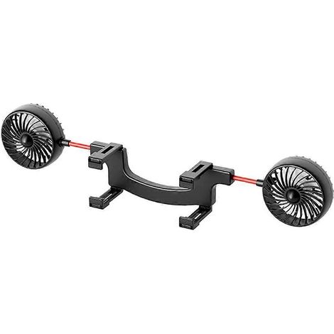 Rückspiegellüfter für Autos, Rücksitzlüfter 12V/24V, LKW, Universal, Doppelkopf (1/5)