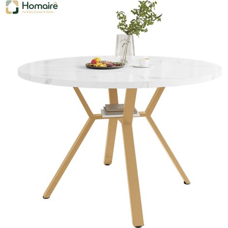 DINING TABLE MDF mehrfarbig 100 x 100 x 75 cm HOMAIRE (1/5)