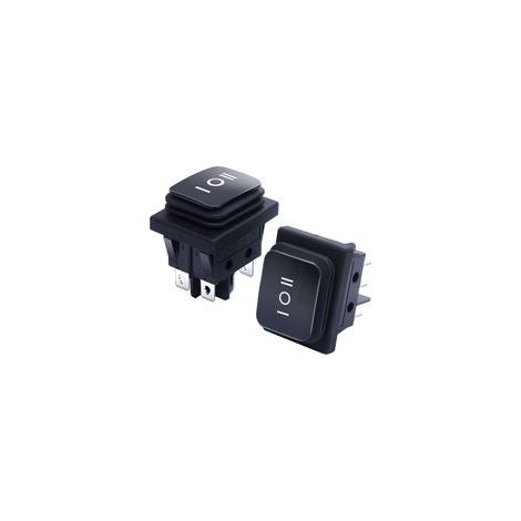 4 pièces Interrupteur à Bascule 3 positions Étanche ON/Off/ON DPST 6 broches Commutateur à bascule 16A 250V 20A 125V AC pour Voiture Camion Moto Bateau Appareils électroménagers KCD4203BK (1/5)