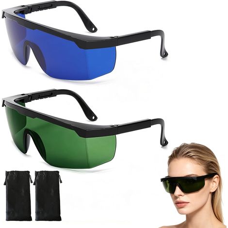 2 Unités Lunettes laser épilation - HPL/IPL/Lumière Pulsée - Sécurité des Yeux Garantie (1/5)