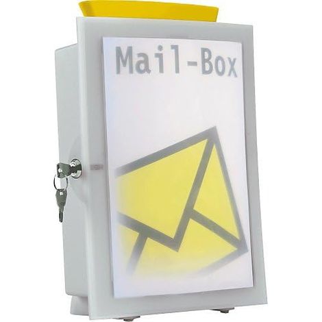 Han 4102, cassetta Image'in la scelta innovative per urna elettorale, cassetta per donazioni o contributi lichtgrau (1/5)