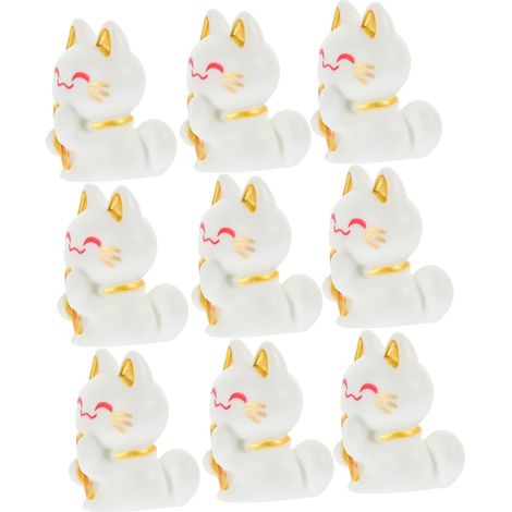 Stück Mini Katzenfigur als Pflanzenornament Katzenstatue für (1/5)