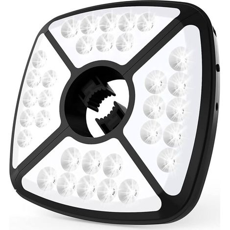 Rechargeable Umbrella Light, 32 LED Umbrella Light with 2 Brightness Modes, Adjustable Elastic Clip for Garden Umbrella