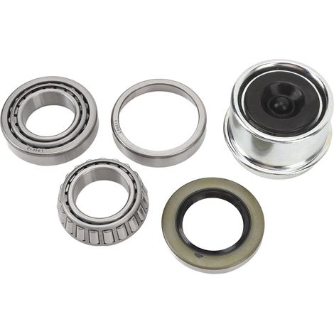 Cocoarm Kit de Roulement de Moyeu d'Essieu Remorque L44643 L44610 Boat Remoring Rounings Kit avec 14 Pièces Alloy en Acier chromé pour 1 Pouce 2000-2200 Lb Essieu. (1/5)