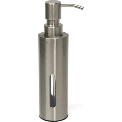 Distributeur De Savon Murale - Acier Inoxydable 304 - Réservoir 500 À 1000 Ml - Pour Salle De Bains Cuisine Bureau - 1 Pièce (1/5)