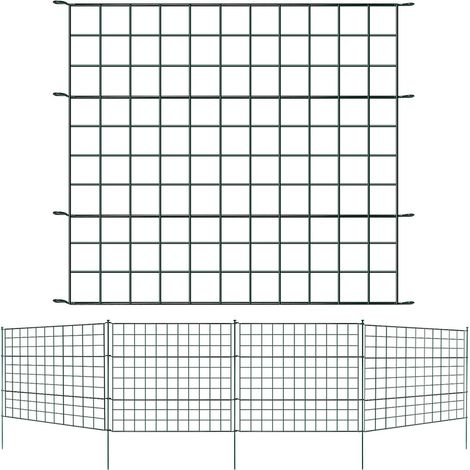 Randaco Stagno recinzione giardino reticolo recinzione recinzione set da giardino recinzione metallo dritta 11 -strati set 5x (1/5)