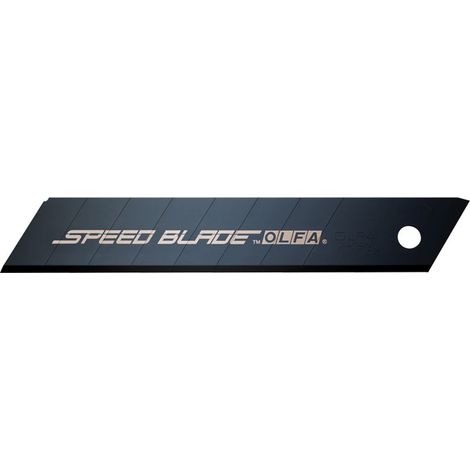 Lames de coupe OLFA Speed Blade 18 mm noires avec revêtement fluoré
