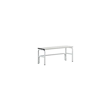Banco para vestuarios con listones de aluminio  H x P 450 x 350
