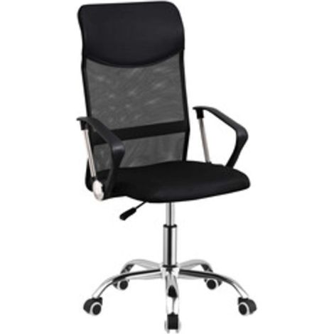 POLTRONA DIREZIONALE A GAS C/BRACCIOLI CLASSY NERO - 1 pezzo