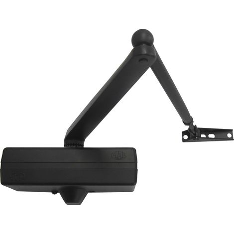 Mab CHIUDIPORTA AEREO CON FERMO Art. 564 x porte mm. 850÷1250 Col. Nero