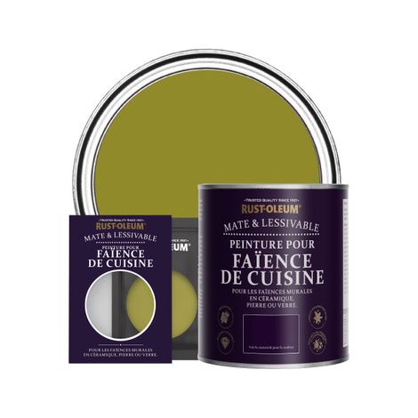 Peinture pour Faïence de Cuisine, Finition Mate - Olive Marinée (1/3)