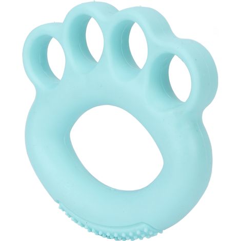 Anneau d'exercice à quatre doigts en TPR pour renforcer et étirer la prise en main, idéal pour soulager les crampes et favoriser la récupération, vert menthe, 9 kg (20 lb). (1/5)