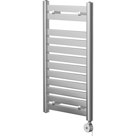 Cassini Chrome 800mm x 500mm Straight Digital Thermostatic Electric Heated Towel Rail (1/5)