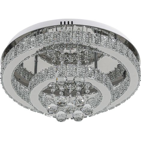 Double Tier Round Crystal Celling Light (1/5)
