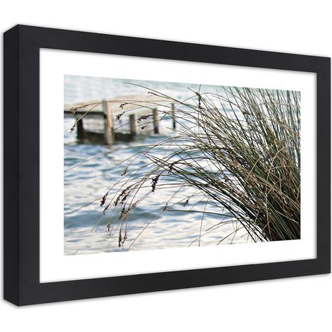 Quadro con cornice, Ponte sul mare - 45x30 (1/5)