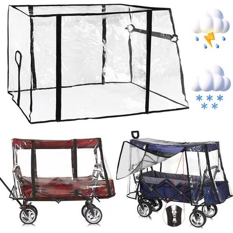 Funda impermeable para vagón - universal - transparente (1/5)