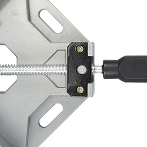 Serre-joint d'angle multifonctionnel à serrage sécurisé de haute précision, en acier allié, à angle droit (90°), pour le travail du bois, mâchoire pivotante (1/5)