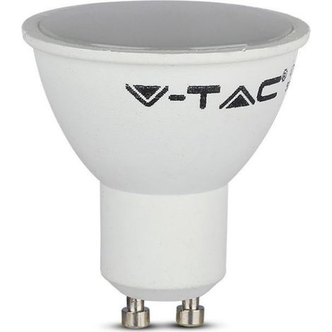 Foco LED V-TAC GU10 de 4,5 W y 110° con cubierta esmerilada, blanco cálido