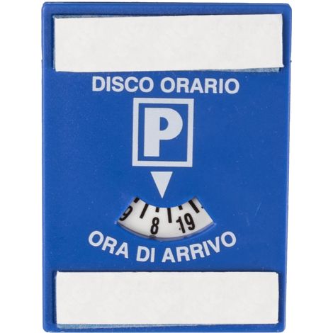 Disco orario europeo mini per auto 60x80mm