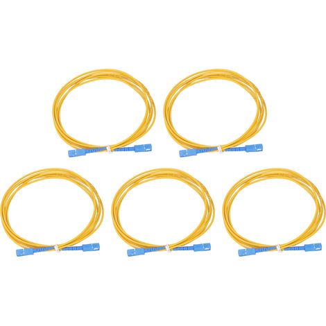 5 Cordons de Raccordement Fibre Optique Monomode LSZH, Câbles de Saut pour Réseaux Télécoms (1/5)
