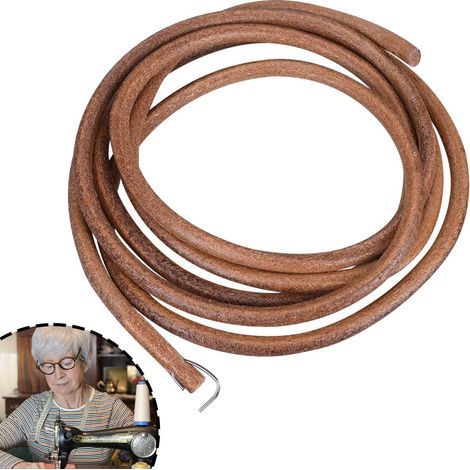 1 Pcs - Courroie - Pédale Machine À Coudre - Remplacement Pour Singer - Compatible Cuir - Installation Facile - Noir - 5Mm (1/5)