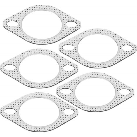 Joint D'échappement, 2.5" en Alliage d'aluminium d'échappement en-tête vers Le Bas Echappements Collecteur Bride Joint 2 Boulon (1/5)
