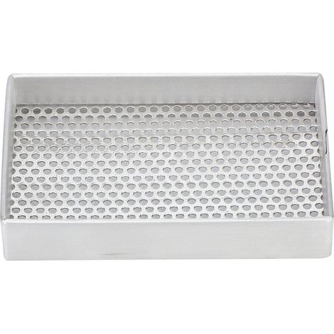 Plateau de rangement pour pièces de montre en aluminium avec grille acier et outil de nettoyage (1/5)