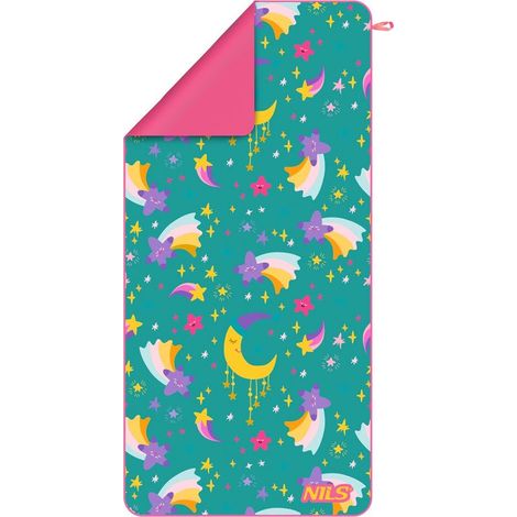 Serviette en microfibre pour enfants, motif étoiles, 160 x 80 cm (1/5)
