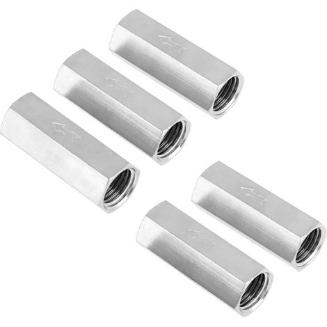 5 pièces Soupape de contrôle d'air unidirectionnelle en cuivre 1/4'' à filetage femelle, accessoire à passage intégral (1/5)