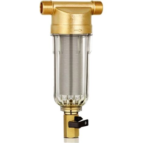Selbstreinigender Messing-Wasserfilter mit Edelstahlgewebe, 3/4-Gewinde und 40-60 Mikron -2 mc/h (1/4)