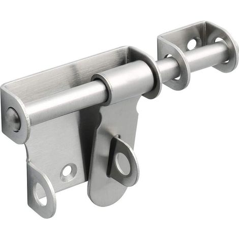 Interior Door Lock, 12cm Exterior Sliding Door Lock, Brushed Stainless Steel Interior Door Lock (1/5)
