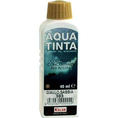 COLORANTE ACQUA AQUATINTA - 303 GIALLO SABBIA ML 40 - 10 pezzi