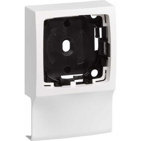 Weißer Adapter für Zierleisten, H. 10,2 x T. 2,4 cm TEHALIT