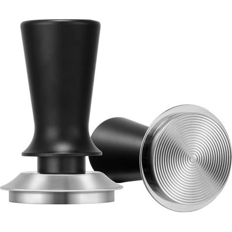 Prensador de café espresso，58 mm，prensador de café con resorte，13,6 kg，prensador de acero inoxidable con agarre antideslizante (1/5)