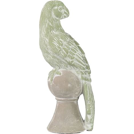 Statue Perroquet en poterie 26 cm