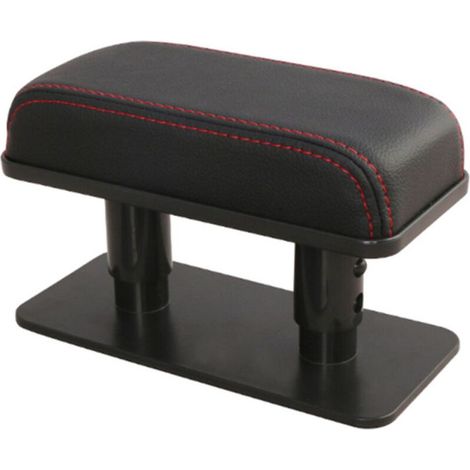 Coussin d'accoudoir de voiture avec support pour coude gauche, en cuir, réglable en hauteur et confortable. (1/5)