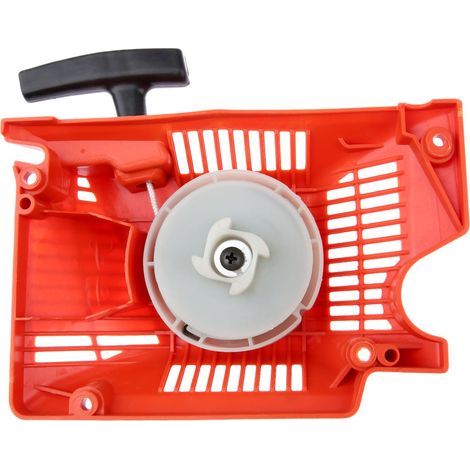 Motorino di avviamento a bobina singola per motoseghe 45cc, 52cc e 58cc, colore rosso, per motori da 45cc, 5200 e 5800. (1/5)