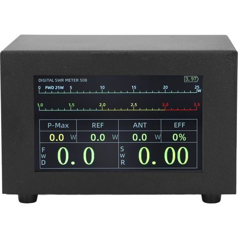 Compteur de puissance numérique SWR 200W, avec Interface UHF, écran tactile IPS, rapport d'onde stationnaire 1.8-54MHz