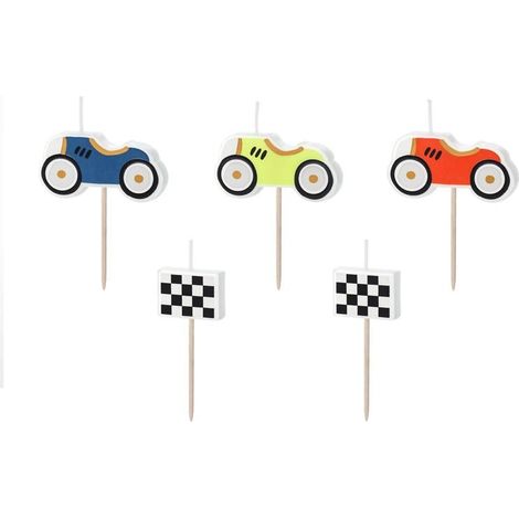 Cars Geburtstagskerzen, 2-3 cm, 5 Stück
