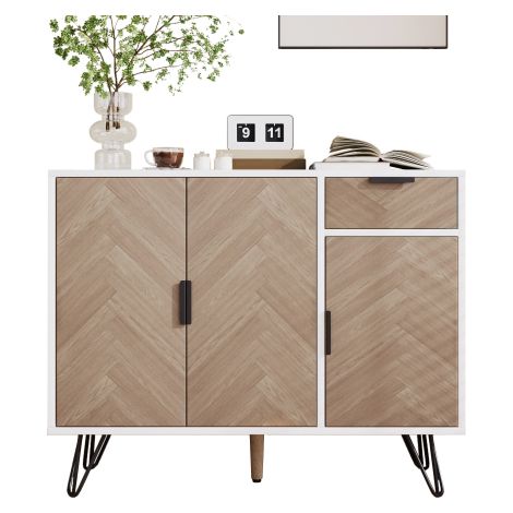 Meuble de rangement / Buffet de style moderne, avec tiroirs et étagères réglables (1/5)