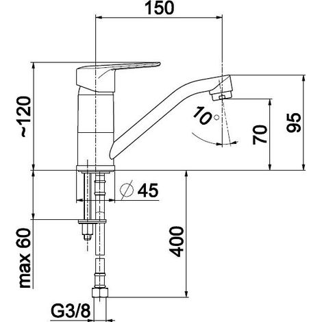 KFA Armatura 4512-915-00 rubinetto lavabo moderno cromato