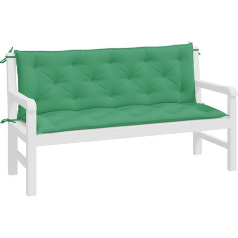 INLIFE Coussin de balancelle Vert 150 cm Tissu (1/4)