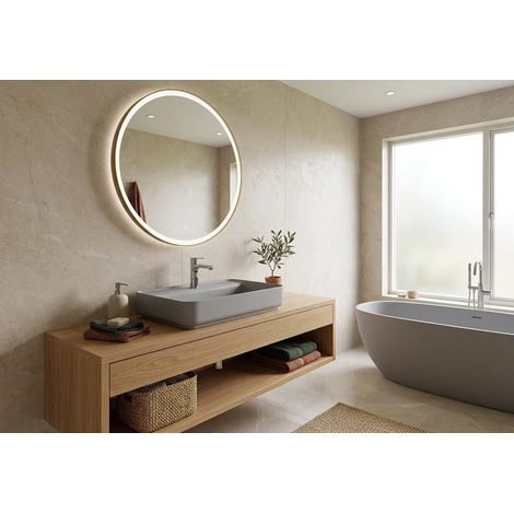 Lavabo rettangolare da appoggio senza troppo pieno in ceramica con foro rubinetto - Grigio Pietra Opaco