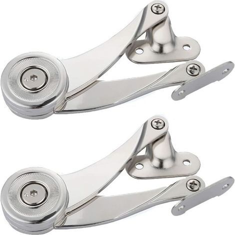 Lot de 2 charnières relevables pour portes de placards et de meubles, angle d'ouverture 75°/90°/110°, clé hexagonale incluse (1/5)