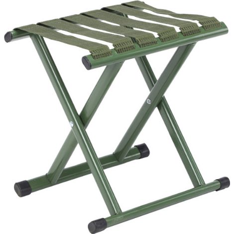 Chaise de pêche pliante portable Mazar, tube plat épais et épais, tabouret pliant vert pour adulte.