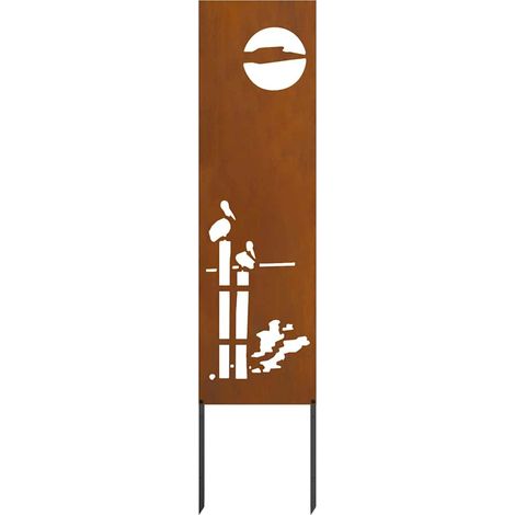 Écran de confidentialité de jardin Fretwork Rouillé 32 x 140 cm CFW730147 (1/5)